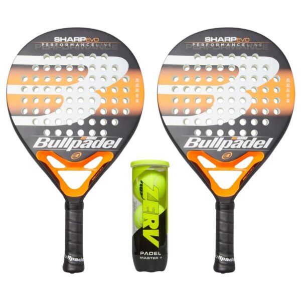 Bullpadel Padel Pakketilbud (Bullpadel Sharp Evo 21 + ZERV Padel Master+)