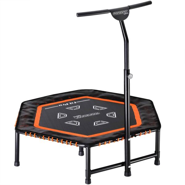 Fitness trampolin MZFT120 Sort Ø120x35cm