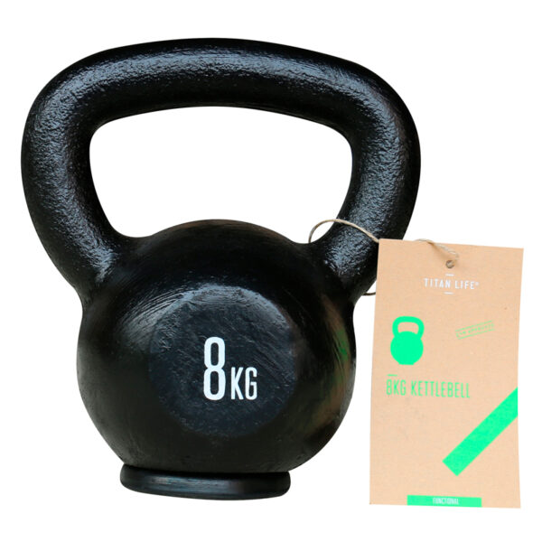 Titan LIFE Kettlebell 8 kg. (Støbejern)