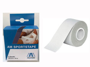 Uelastisk Hvid Sportstape 3,8 cm. x 10 m.