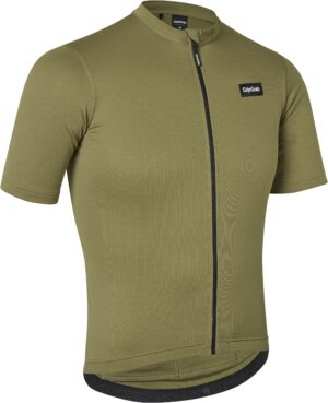 GripGrab Kortærmet Gravelin Merinotech Cykeltrøje - Olive Green