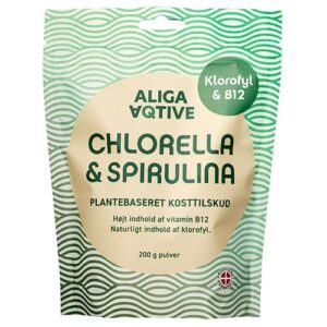 Chlorella & Spirulina pulver - 200 gram