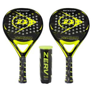 Dunlop Padel Pakketilbud (Dunlop Reaction Sport Plus Yellow + ZERV Padel Master+)