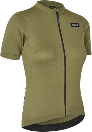 GripGrab Women's Kortærmet Gravelin Merinotech Cykeltrøje - Olive Green