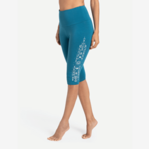 Yoga Leggings capri blue bay - Størrelse: XS - Yoga tøj - Spirit Of Om - GodKarmaShop