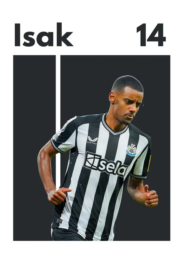 Alexander Isak Fodbold Plakat