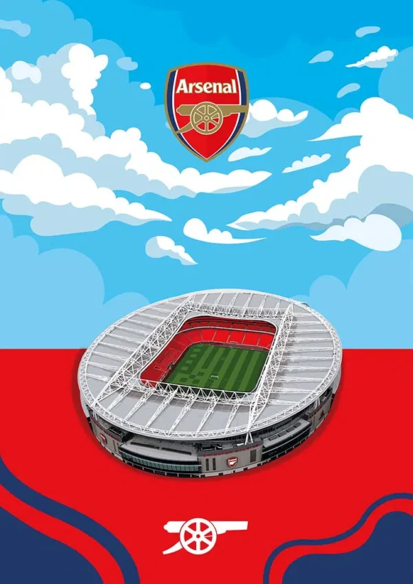 Emirates Stadium Arsenal Fodbold Plakat