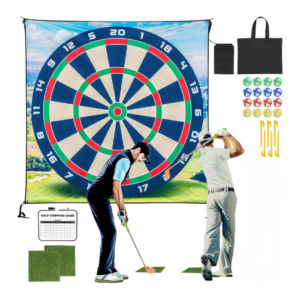 Golf dart 2x2 m inkl 16 bolde