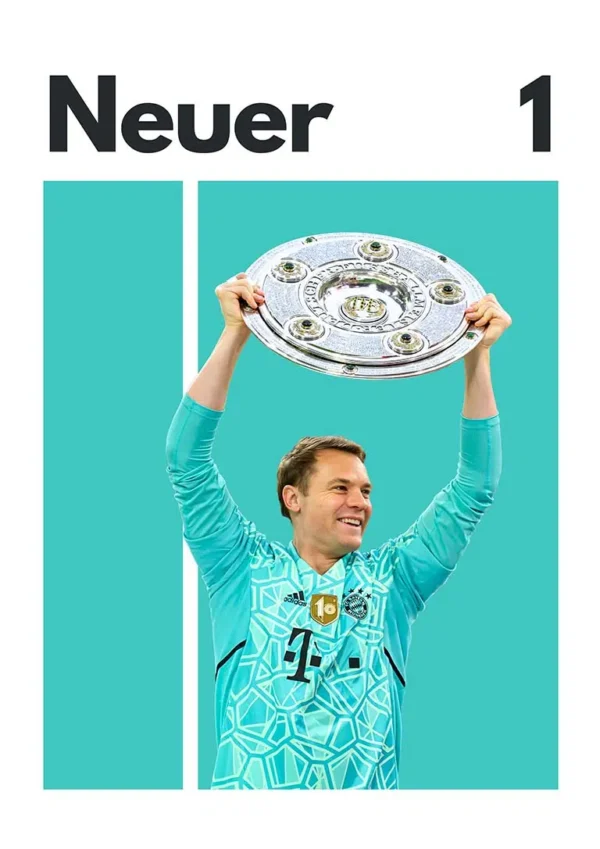 Manuel Neuer Fodbold Plakat