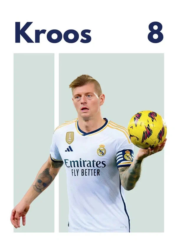 Toni Kroos Real Madrid Fodbold Plakat