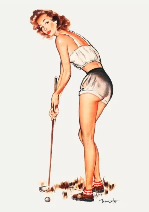 Vintage Golf Advertising Plakat