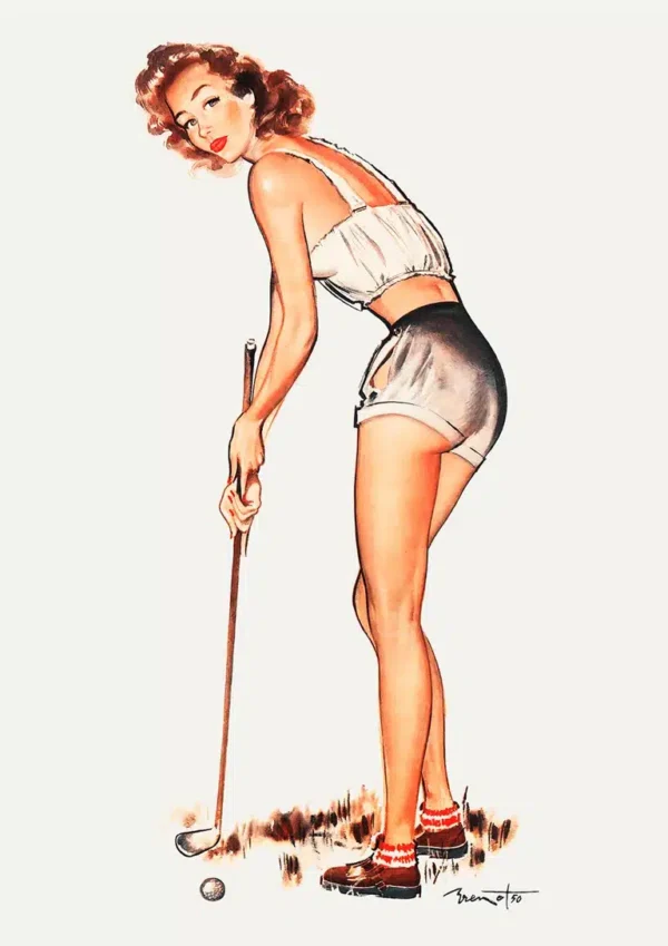 Vintage Golf Advertising Plakat