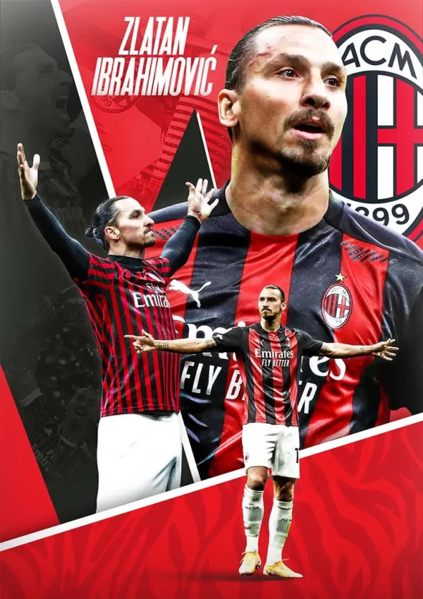 Zlatan Ibrahimovi Fodbold Plakat