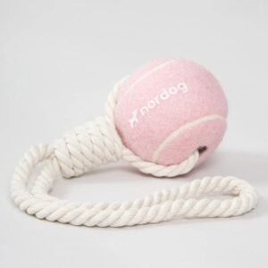 Nordog Tennisball // Tennisbold med reb (pink)