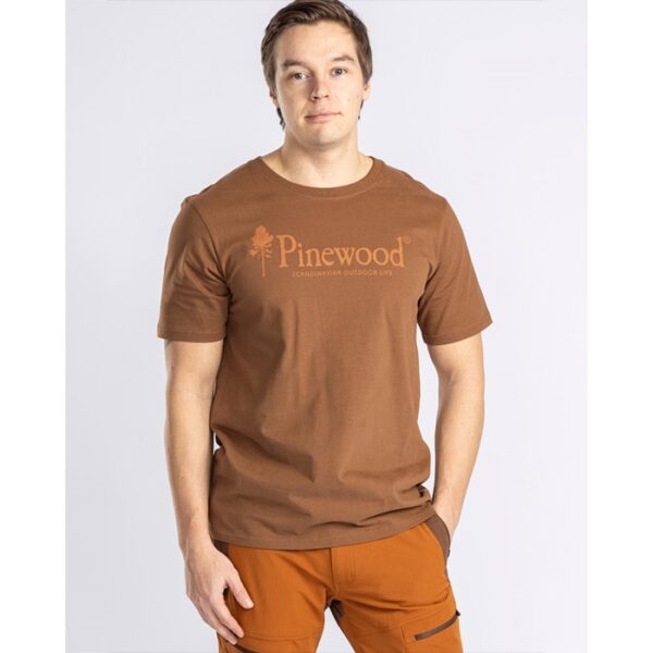 PineBrun Outdoor Life T-Shirt Herre / Mænd-nougat-L - T-Shirt, Polo-shirt