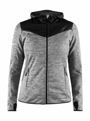 Craft - Breakaway Jersey Jacket II Kvinder - Dk Grey Melange-Black S