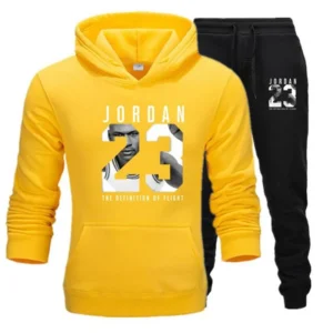 2020 No.23 Jordan men's casual suit printed Hoodie + sports pants two piece top class basketball sports suit Street hip hop suit