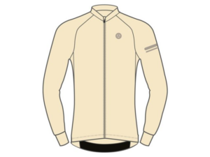 AGU Solid Performance langærmet cykeltrøje Peanut Cream herre