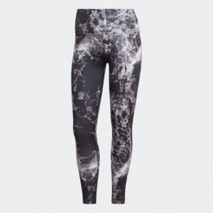 Adidas Yoga Essentials Print 7/8 Tights Dame Xs Sort