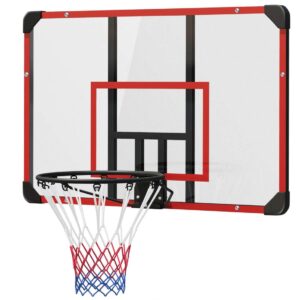 Basketball B⌀jle, Basketball Board med Basket, Basketball Net med Basketball Board, Vægmonteret, Udend⌀rs, Stål, 113 x 61 x 73 c