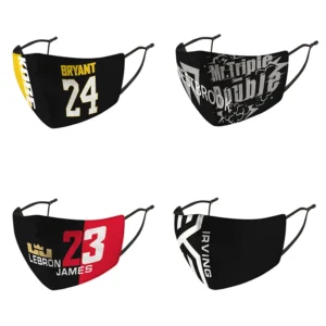 Basketball Club Mask PM2.5 Protective Reusable Face Maska With PM 2.5 Filter KOBE BRYANT IRVING LEBRON JAMES HARDEN IVERSON