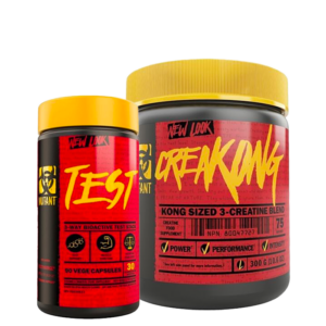 CreaKong Kreatin 300 g + Mutant Test Testosteron Supplement 90 kapsler