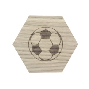 Design plade med fodbold