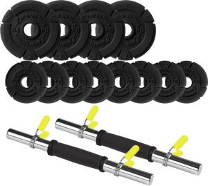 Energetics Premium Håndvægte, 20 Kg Unisex 20kg Sort