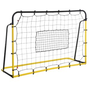 Fodbold Rebounder Målvæg Gul/Sort 184x63x123 cm