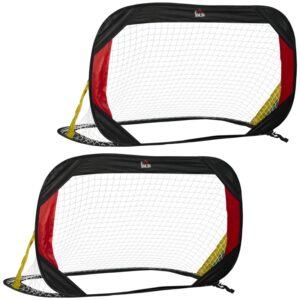 Foldelige fodboldmål x2 - 120 x 80 x 80 cm - med bæretaske