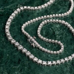 GRADUATING CROWN-SET DIAMOND TENNIS NECKLACE - Combined Listing - Sisi Copenhagen