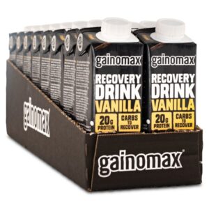 Gainomax Recovery Drink, Vanilla, 16-pack
