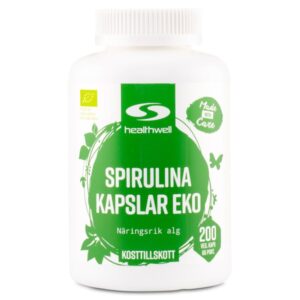 Healthwell Spirulina Kapsler ⌀KO, 200 kapsler