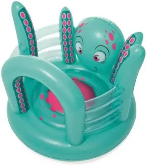 Inflatable trampoline child "Octopus" 142 х137х114см, patch, Bestway, for kids, toy, game on air, item No. 52267