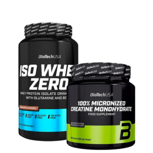 Iso Whey Zero Proteinpulver 908 g + 100% Kreatin Monohydrat 300 g