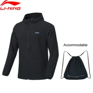 Li-Ning Men Badminton Accommodable Windbreaker Breathable 91.1% Polyester 8.9% Spandex li ning LiNing Sports Coat AFDP483 MWF405