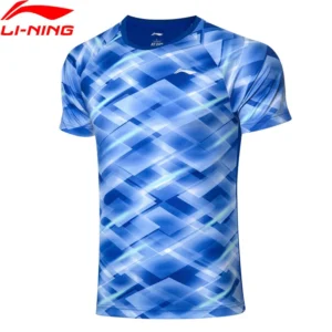 Li-Ning Men Badminton Competition Tops AT DRY Breathable T-Shirts Polyester Regular Fit LiNing li ning Sport Tee AAYP281 MTS3145