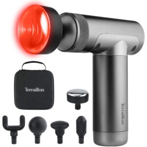 Massagepistol Muscle Massager med varme, 5 tilbeh⌀r