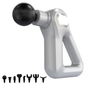 Massagepistol Trekant med 8 Hoveder S⌀lv