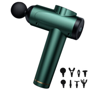 Massagepistol med 8 Hoveder Gr⌀n