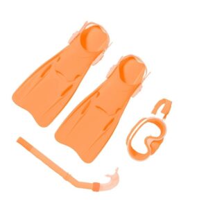 NEON CORAL MARBLE Svømmefødder, snorkel & maske i plast rygsæk