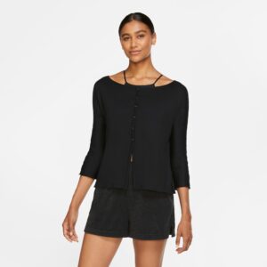 Nike Yoga Cardigan Dame Xs Sort