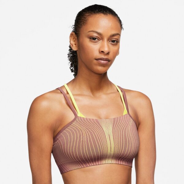 Nike Yoga Drifit Adv Indy Lightsupport Sports Bh Dame Lilla