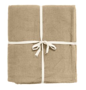 Nordal Yoga Cotton Blanket 150x200 cm - Beige OUTLET