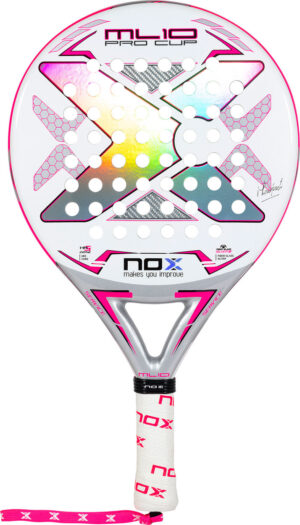 Nox Ml10 Pro Cup Silver 23 Padel Bat Unisex Onesize Hvid