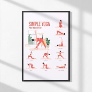 Poster - Simple Yoga Stillinge