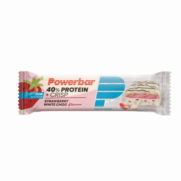 PowerBar 40% Protein energibar jordbær og hvid chokolade 40 g