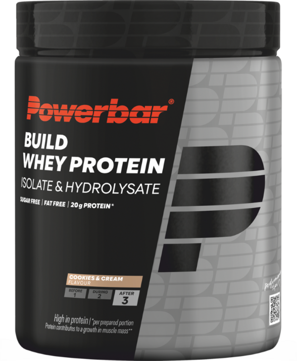 PowerBar Build Whey proteinpulver Cookies and Cream 550 g