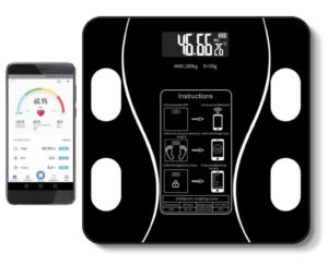 Professionel 8-i-1 Smart Badevægt med Bluetooth - Præcis Kropsanalyse - 180 kg