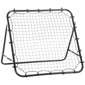 Rebounder til fodbold / basketball med justerbar vinkel, 96 x 80 x 96 cm, sort.